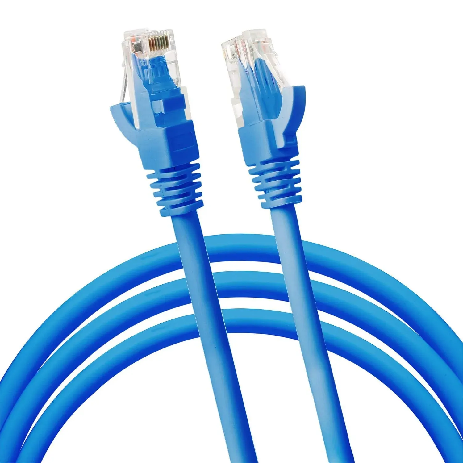 Cat5 RJ45 Ethernet Patch Cable, Blue, 6-Pack (6-Pack)
